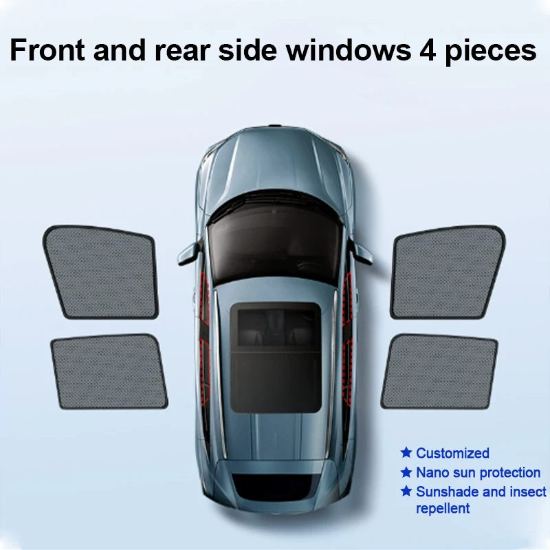 Magnetic Mesh Window Sunshades for Leapmotor B10 - view 14