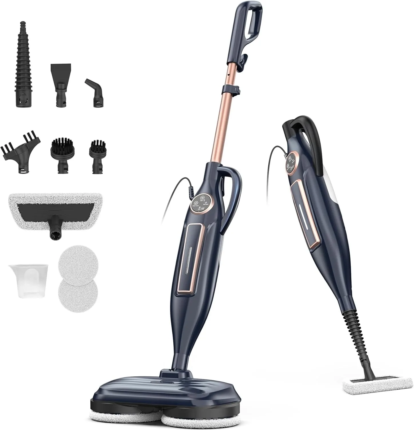 Vastorm VM6 1300W Steam Mop with Rotating Pads, LED Light, 330ml Tank - Image 9