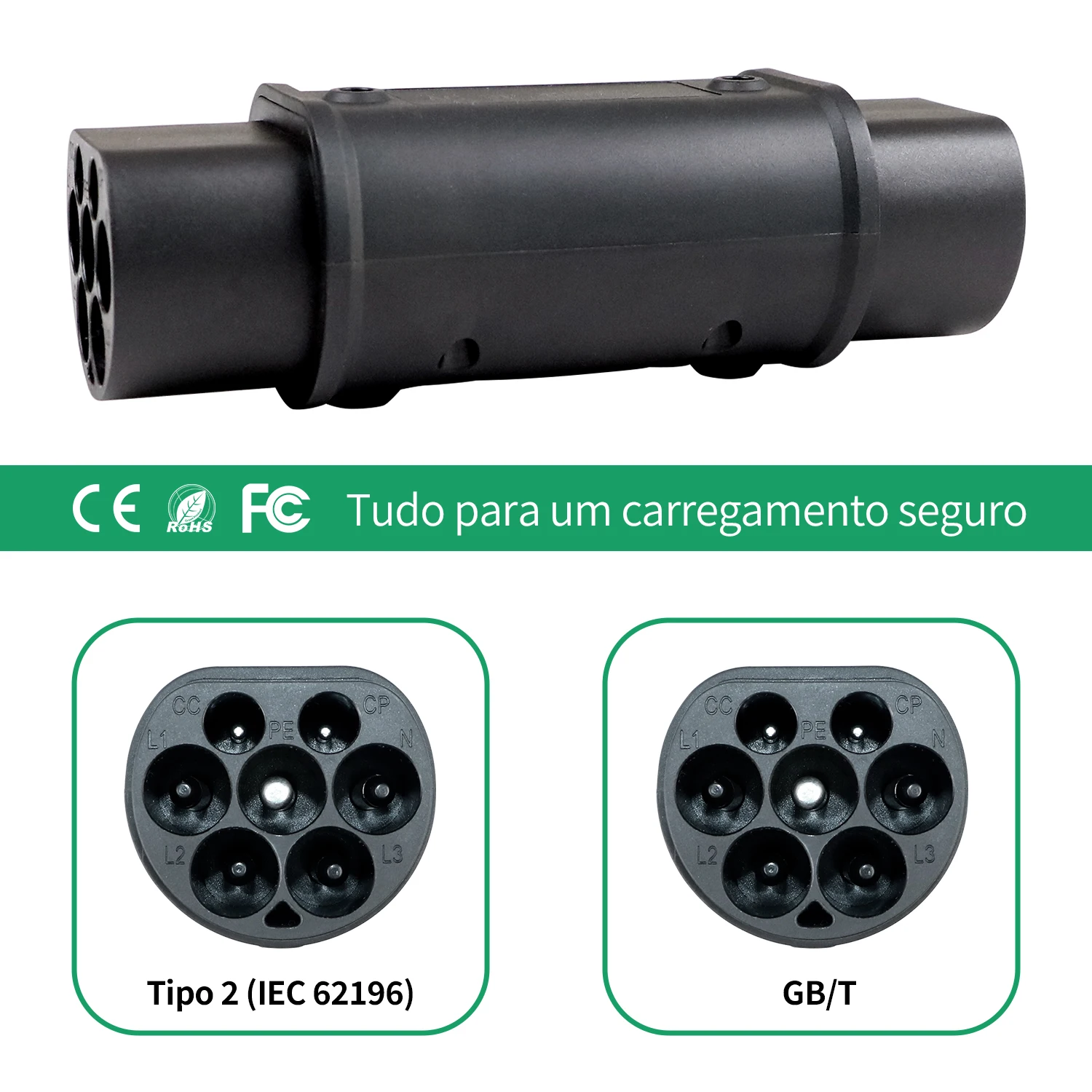 Chiefleed EV Adapter IEC 62196 Type 2 to GBT 32A 22KW/7.2KW EVSE Charger Connector Electric Vehicle Cars Charging Converters - Image 2