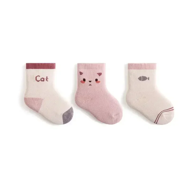 Warm Kids Mid Calf Socks 3 Pairs - Image 12