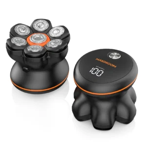 MAXGROOM 7D Rotary Shaver – Waterproof, USB Rechargeable, 0.10 mm Cut