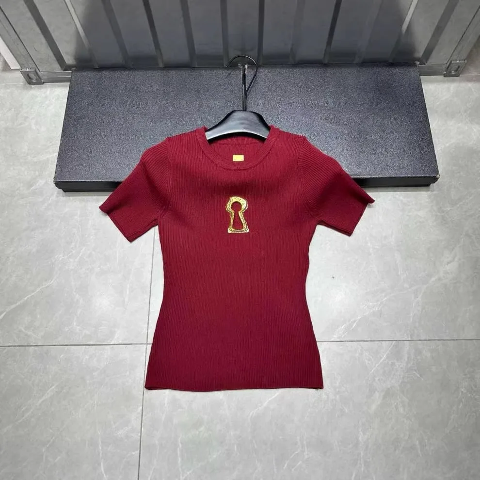 High Quality Summer New Hollowed Out Stand Up Collar Knitted Sweater Tshirt Women Commuting Slimming Sweater T-shirts Top - Image 6
