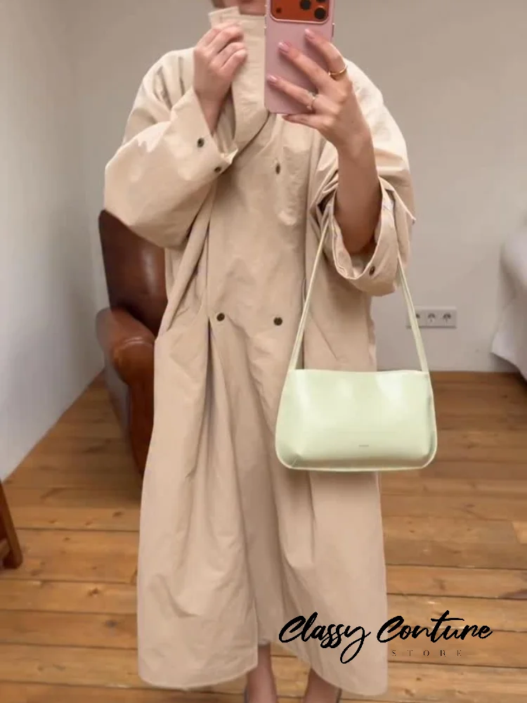 Women's Oversized Long Trench Coat