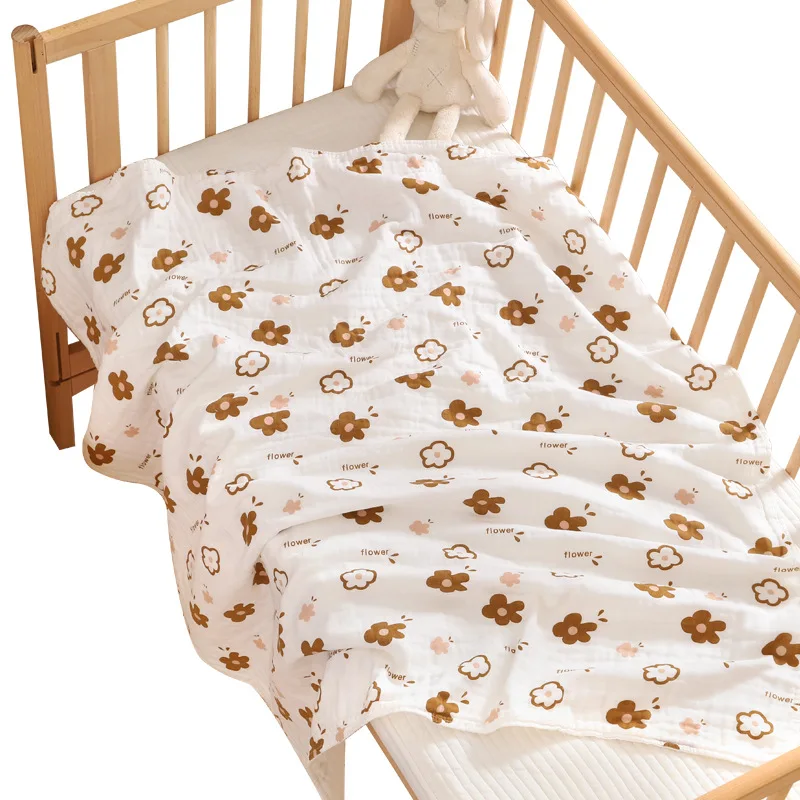 4-Layer Cotton Baby Blanket & Towel - Image 6