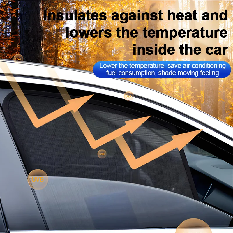 Magnetic Mesh Window Sunshades for Leapmotor B10 - view 3