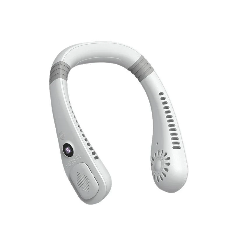 Lenovo Neck Bladeless Fan Mini Ultra Longlife Portablelazy Silent Fan Usb Charging Student Sports Office Multiple Home Scenarios - Image 6