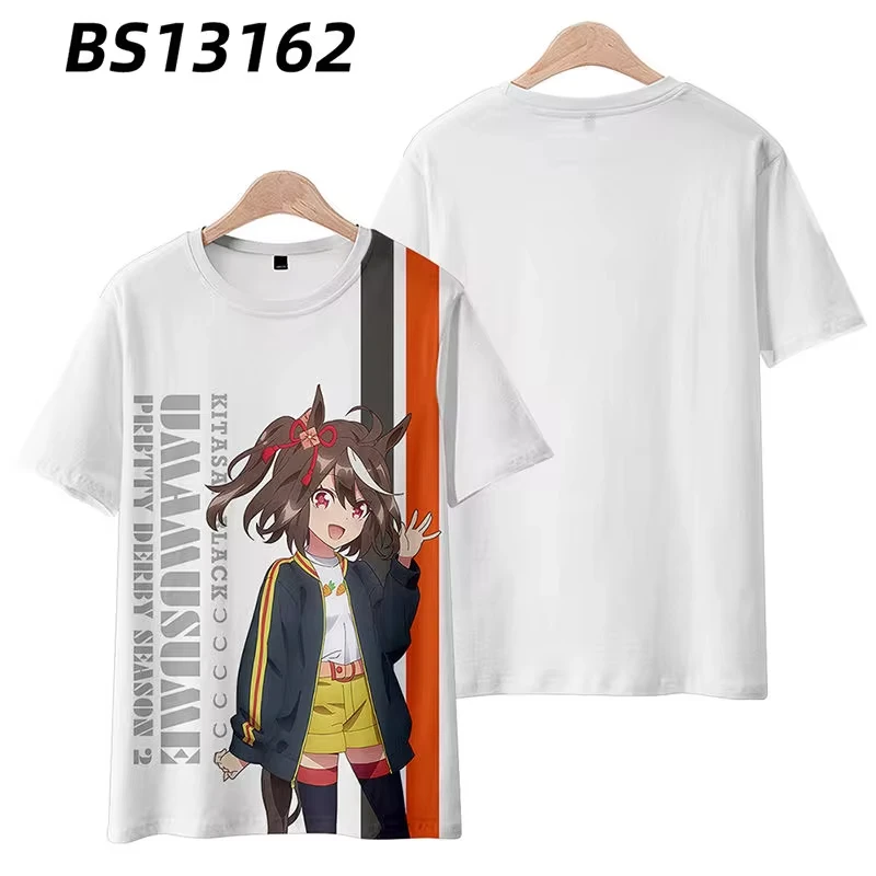 Anime Umamusume: Pretty Derby Cosplay T Shirt Women Men Summer O-neck Short Sleeve Funny Kids Tshirt Graphic Tees Shirts - Image 8