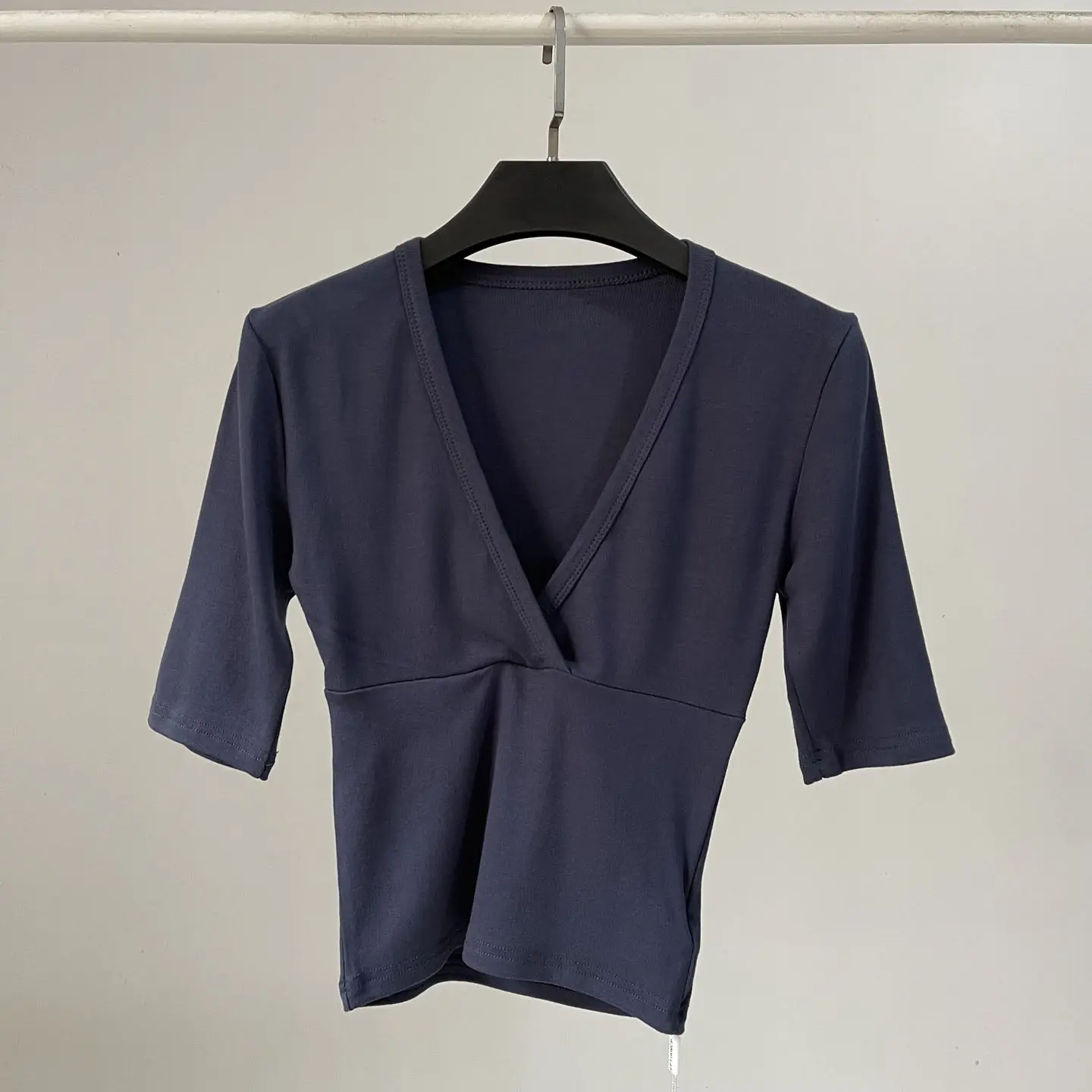 Women's V-Neck Cotton Crop Tee - view 10