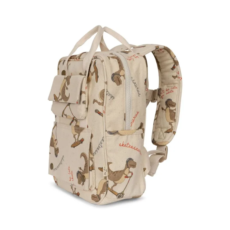 Kids Vacation Canvas Backpack with Cartoon Print, Age 4-6 - Image 3