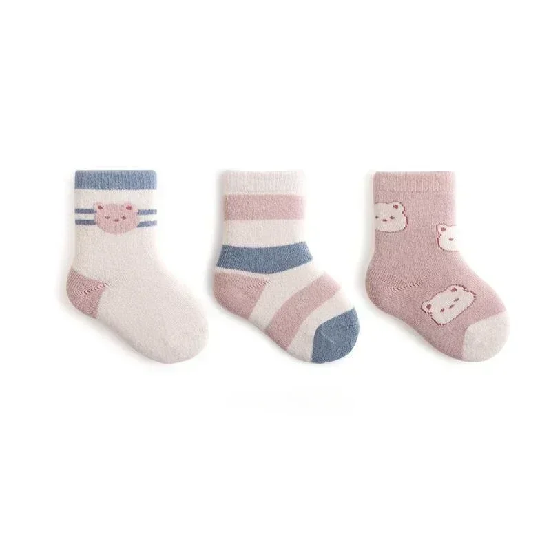 Warm Kids Mid Calf Socks 3 Pairs - Image 7