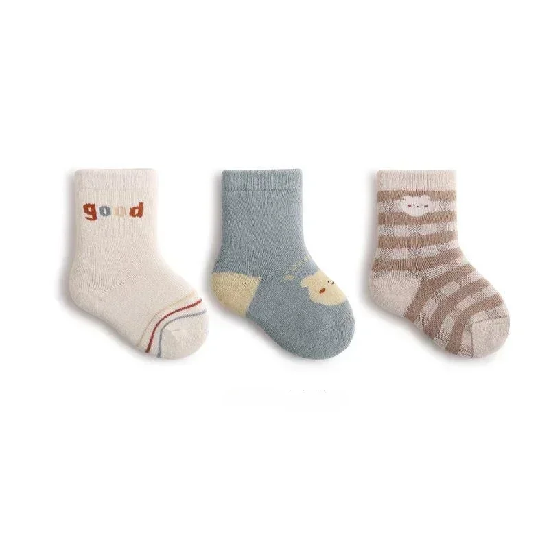 Warm Kids Mid Calf Socks 3 Pairs - Image 9