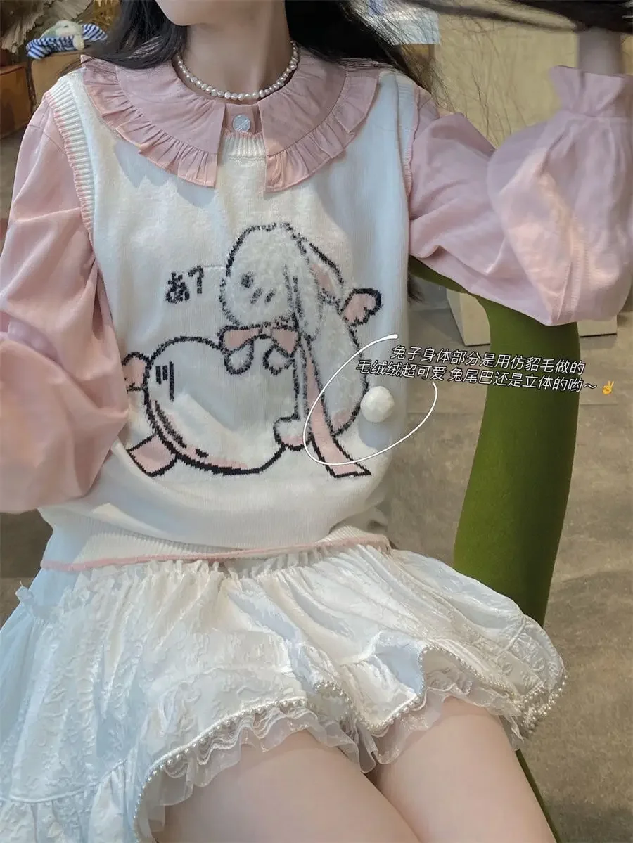 Women's White Lace Fairy Mini Skirt - view 6