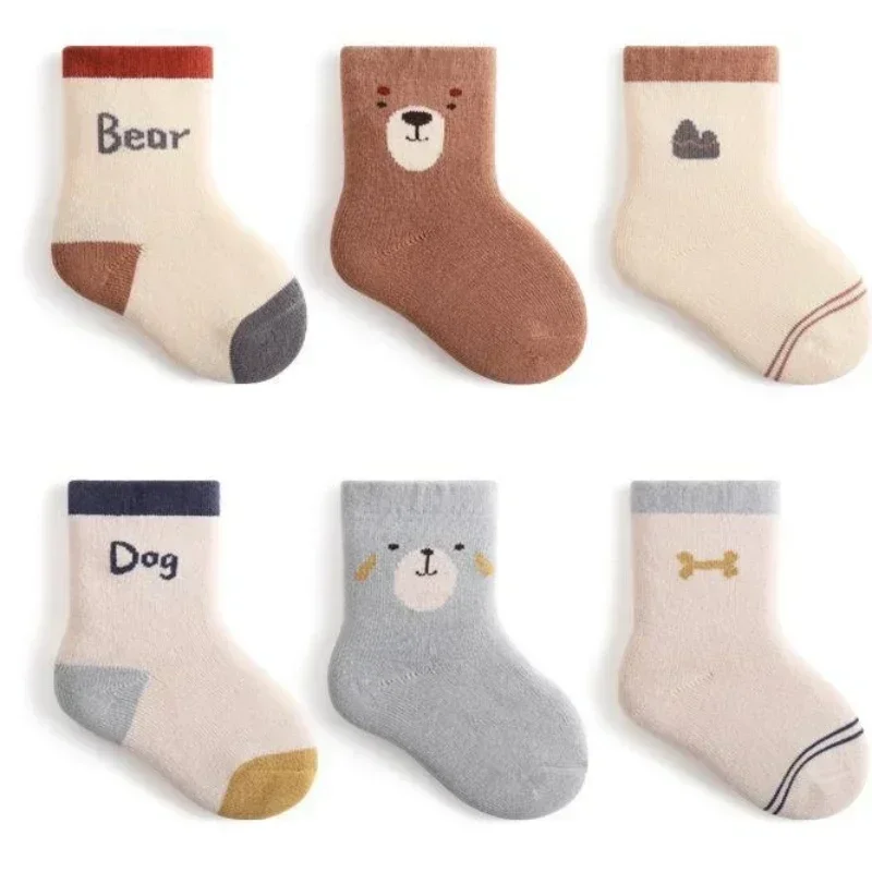 Warm Kids Mid Calf Socks 3 Pairs - Image 6