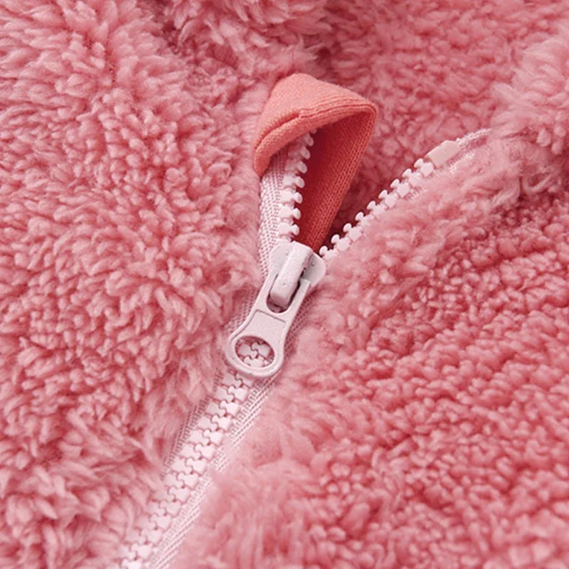 Newborn Baby Rompers with Ears Spring Soft Clothing for Babies Polar Fleece Infant Girl Oneies Cute Newborn Bodysuit 0-12 Months - Image 6