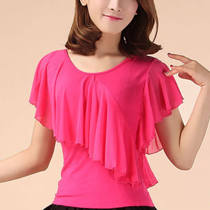 Women's Asymmetrical Ruffle Blouse