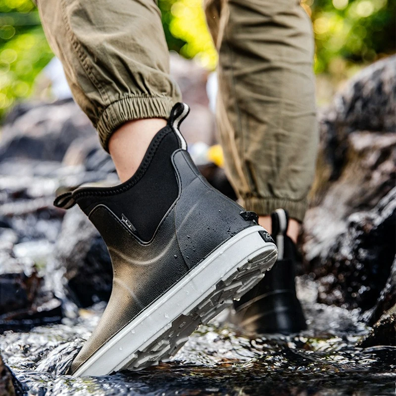 Men's PVC Slip-On Rain Boots – Waterproof, Anti‑Slip Rubber Outsole - Image 2
