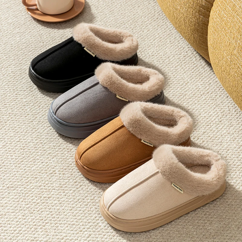 Fashion Parent-child Shoes Winter Children Slippers Indoor Outdoor Anti-slip Warm Thick Soled Comfy Casual Home Shoes Snow Boots - Image 6