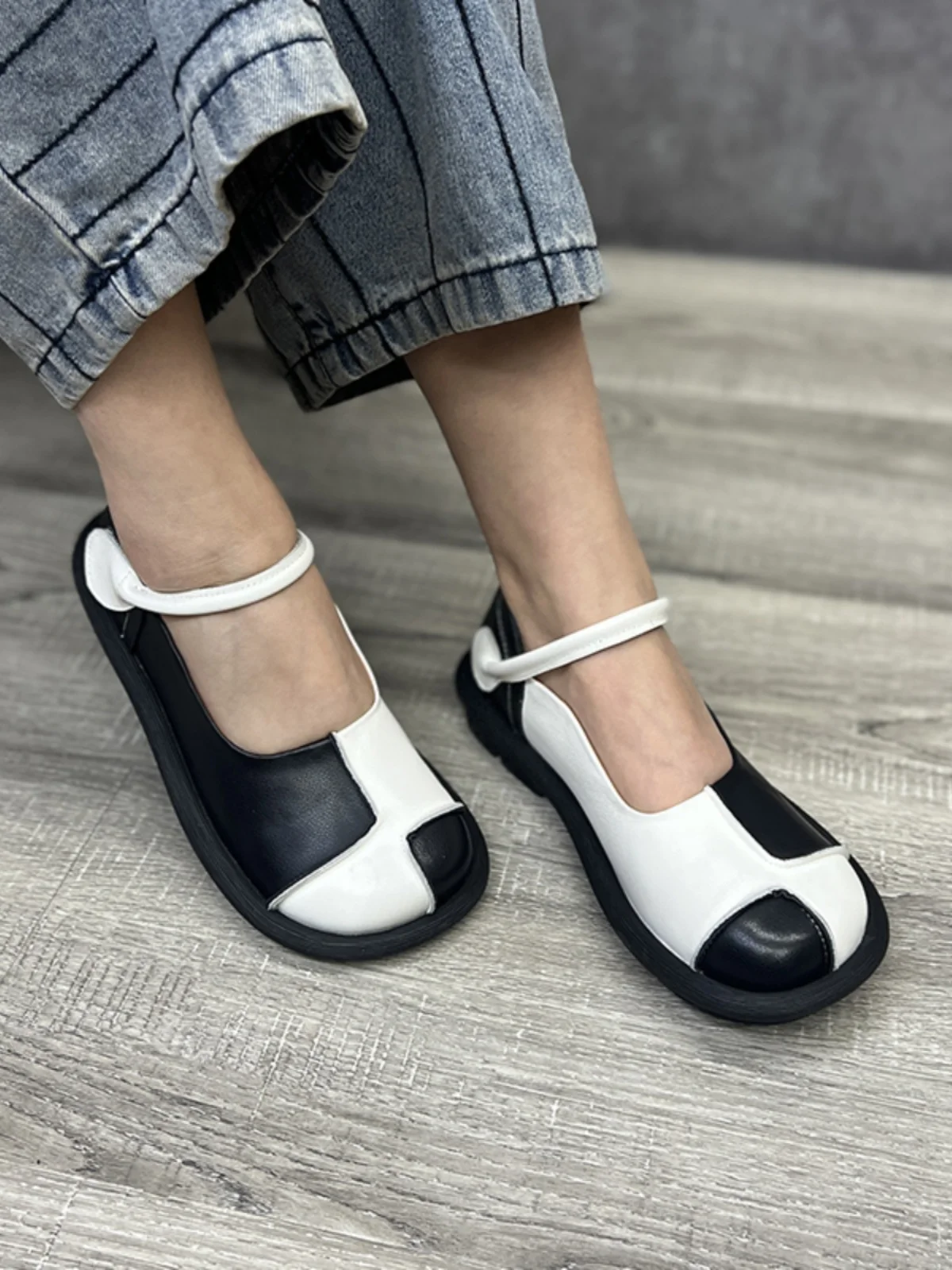 Birkuir Women's Leather Mary Jane Flats
