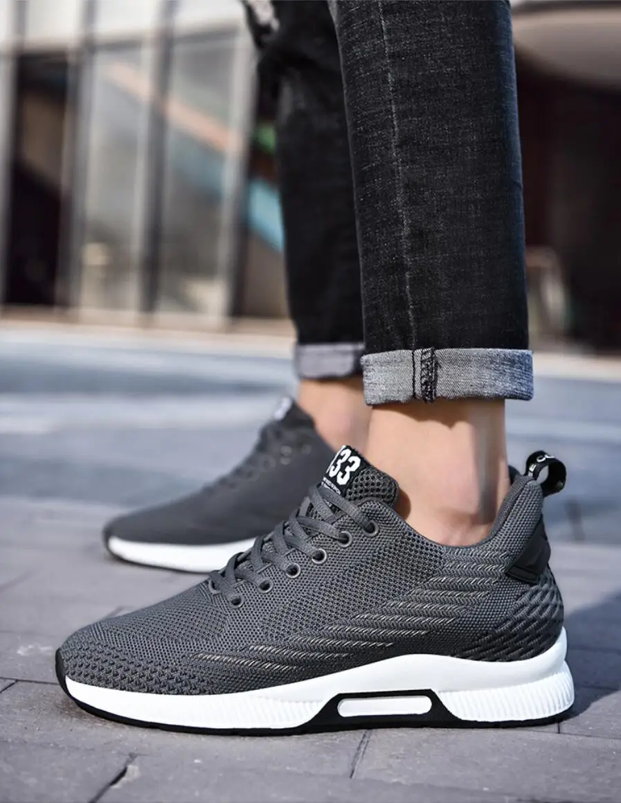 Men's Air Mesh Height‑Increase Sneakers, 6‑8 cm Lift, Lace‑Up - Image 6