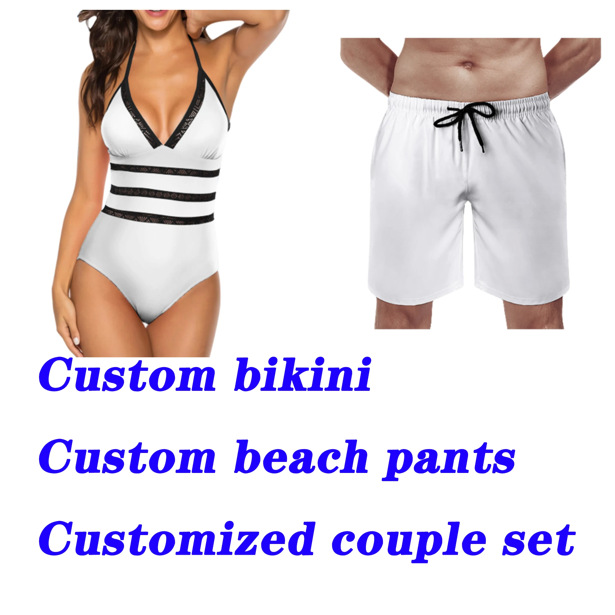 Summer Couples Swimwear Women's One-Piece Swimwear Retro Chic Swimwear Men's Beach Sports Shorts Custom Polynesia - Image 4