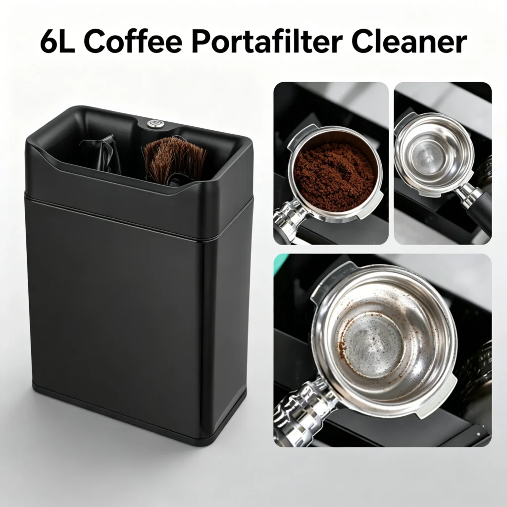 LX G512N-6L Electric Portafilter Cleaner – 60 ml, 12 V DC, Fits 51‑58.5 mm
