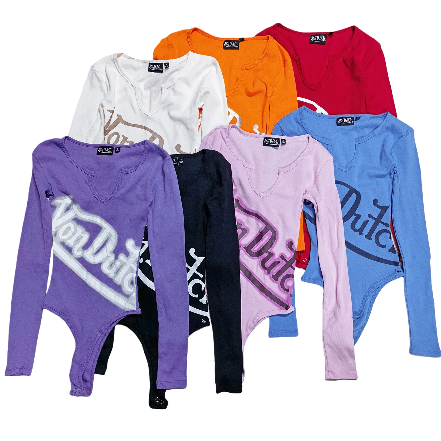 Women's Long Sleeve Letter Print Bodysuit - view 5