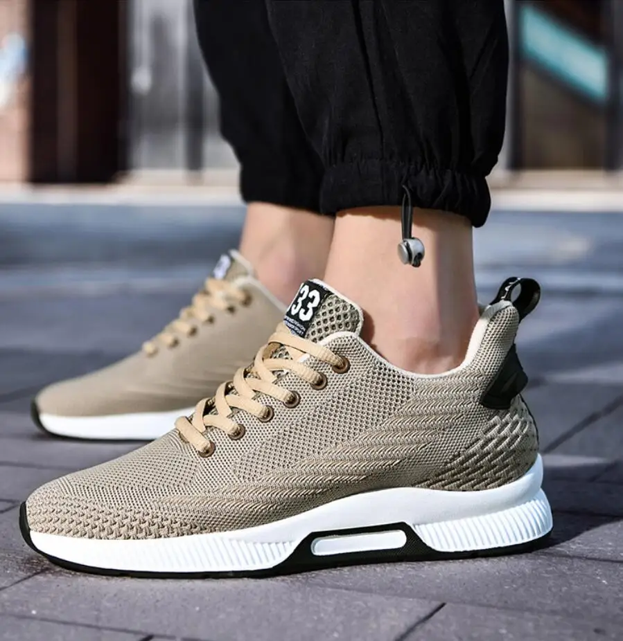 Men's Air Mesh Height‑Increase Sneakers, 6‑8 cm Lift, Lace‑Up - Image 3