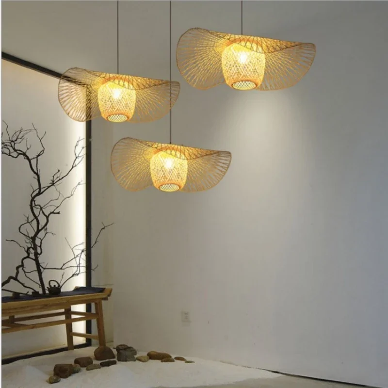 Bamboo Woven Pendant Lamp - view 3