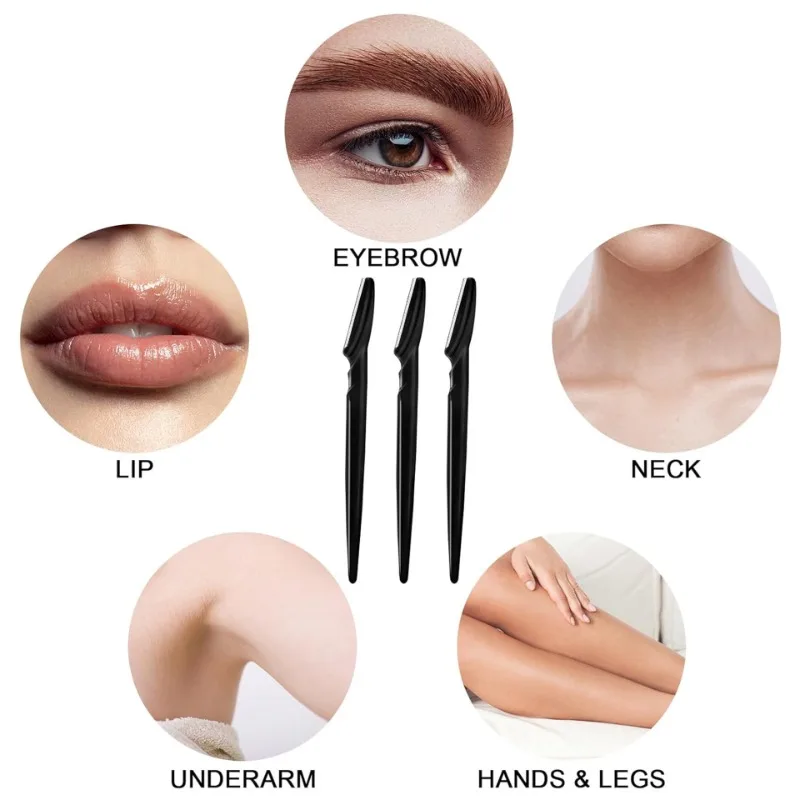Eyebrow Razor Blade Set – Plastic Safe, 12/30/40/66 pcs - Image 5