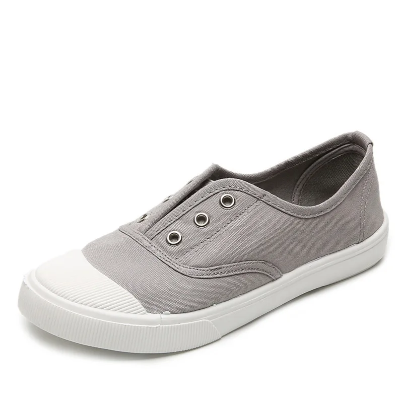 Women's Canvas Slip-On Loafer with EVA Insole – Korean Style Flat - Image 15