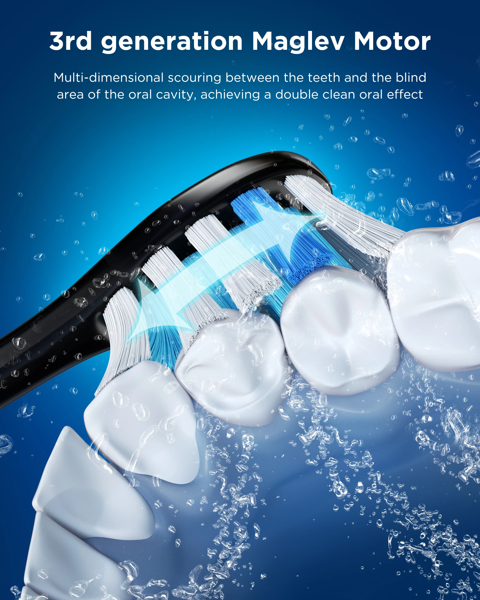 Fairywill Soft Plastic Toothbrush Heads – Compatible with P11, P80 & T9 (4‑16 pcs) - Image 3
