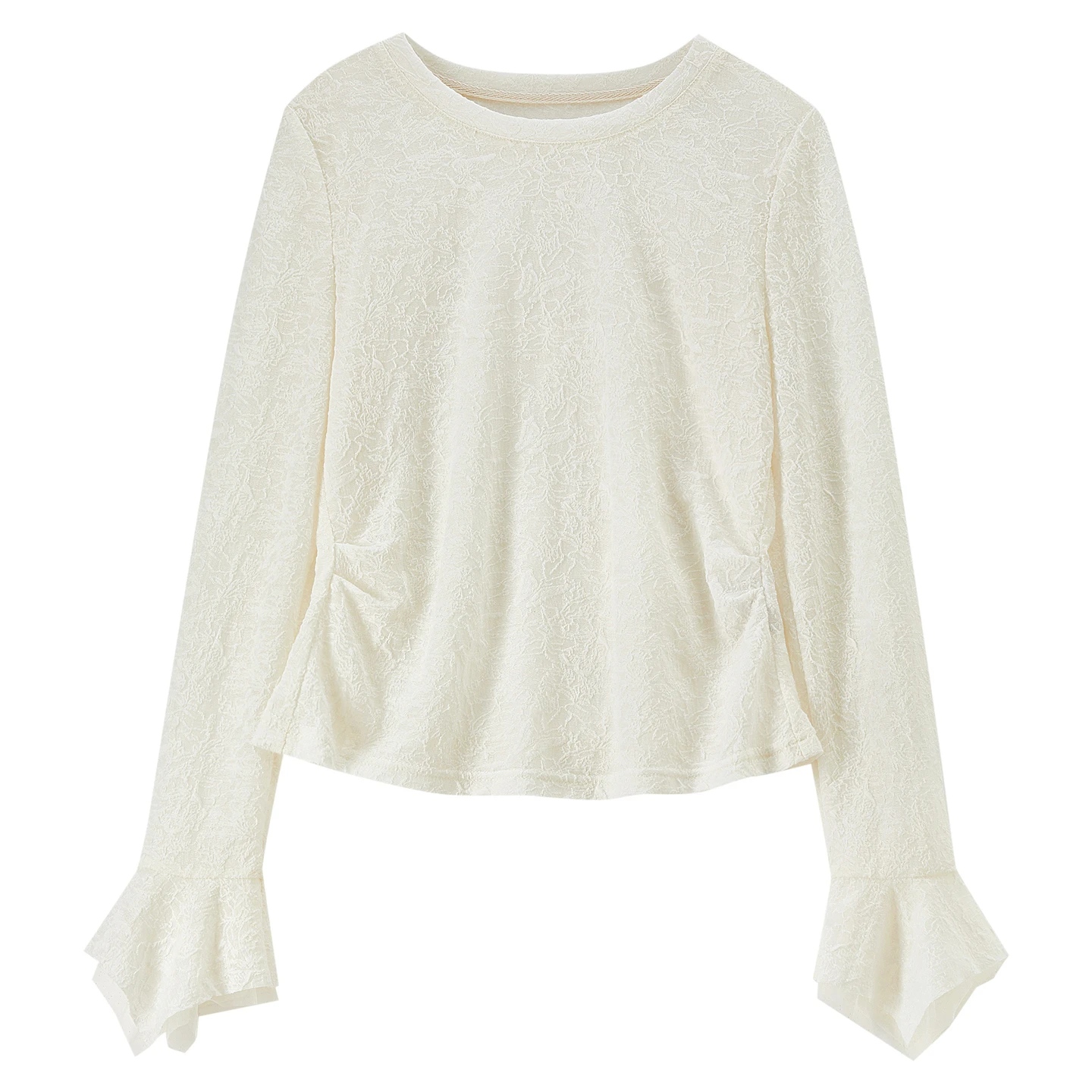 Women's Flare Sleeve Sheer Lace Top - view 5