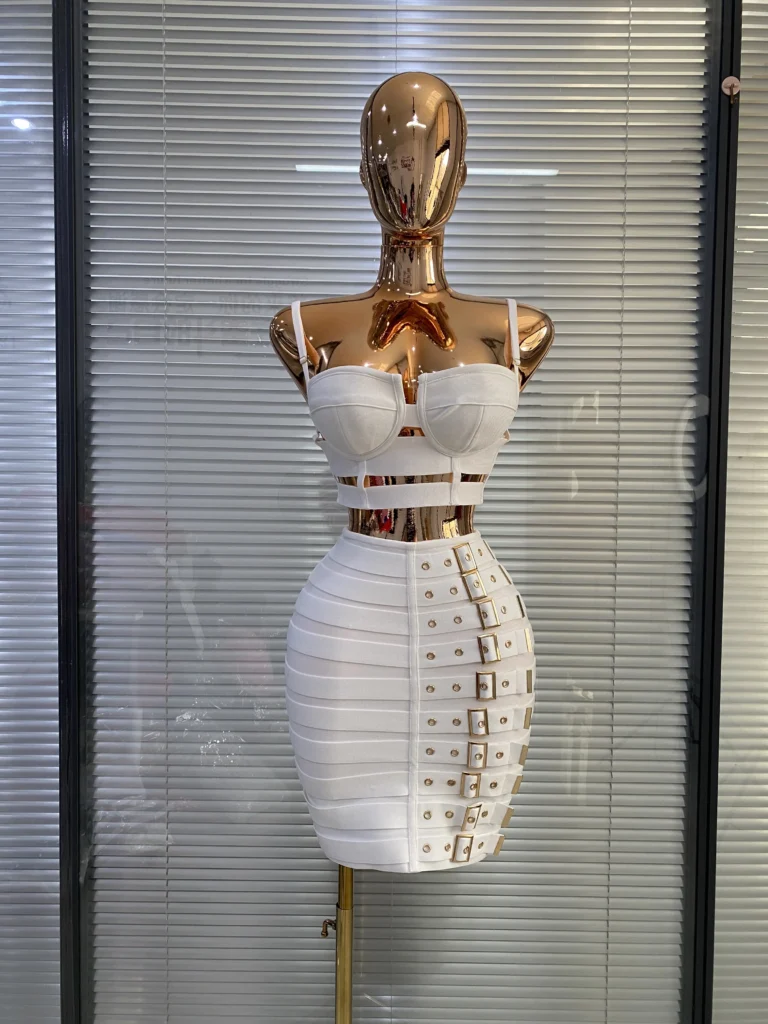 Women's Bandage Bustier Top and Pencil Skirt Set