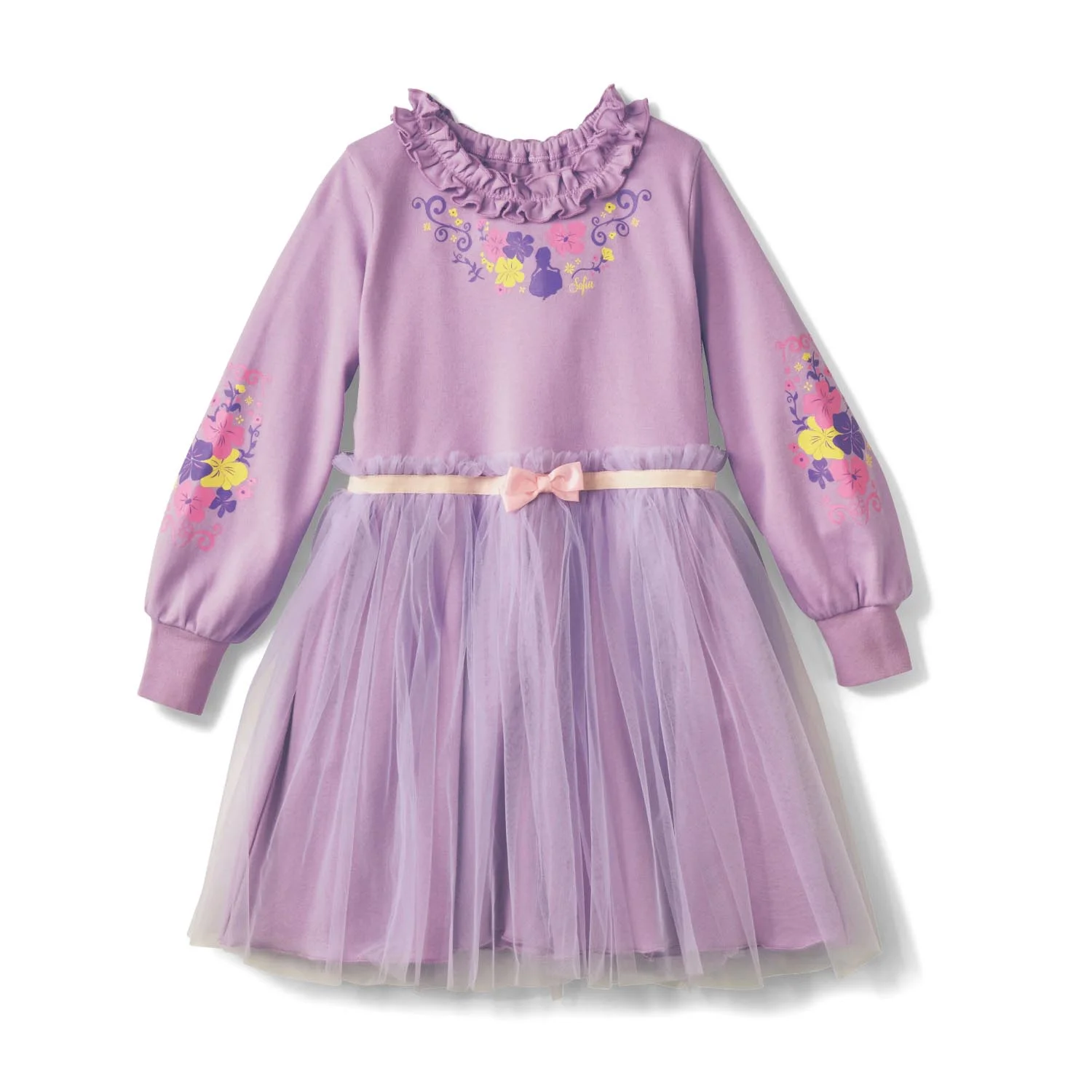 Cotton Princess Dress for Girls, Knee-Length, Floral Print - Image 9