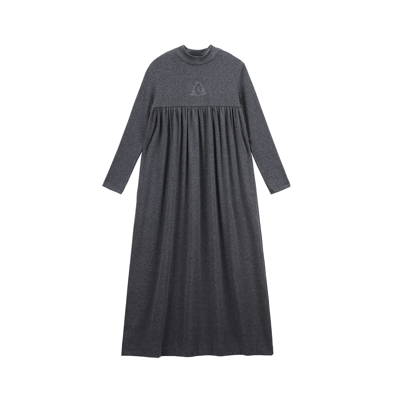 Girls Maxi Dress with Embroidery – Cotton/Rayon/Spandex Blend, Autumn - Image 11