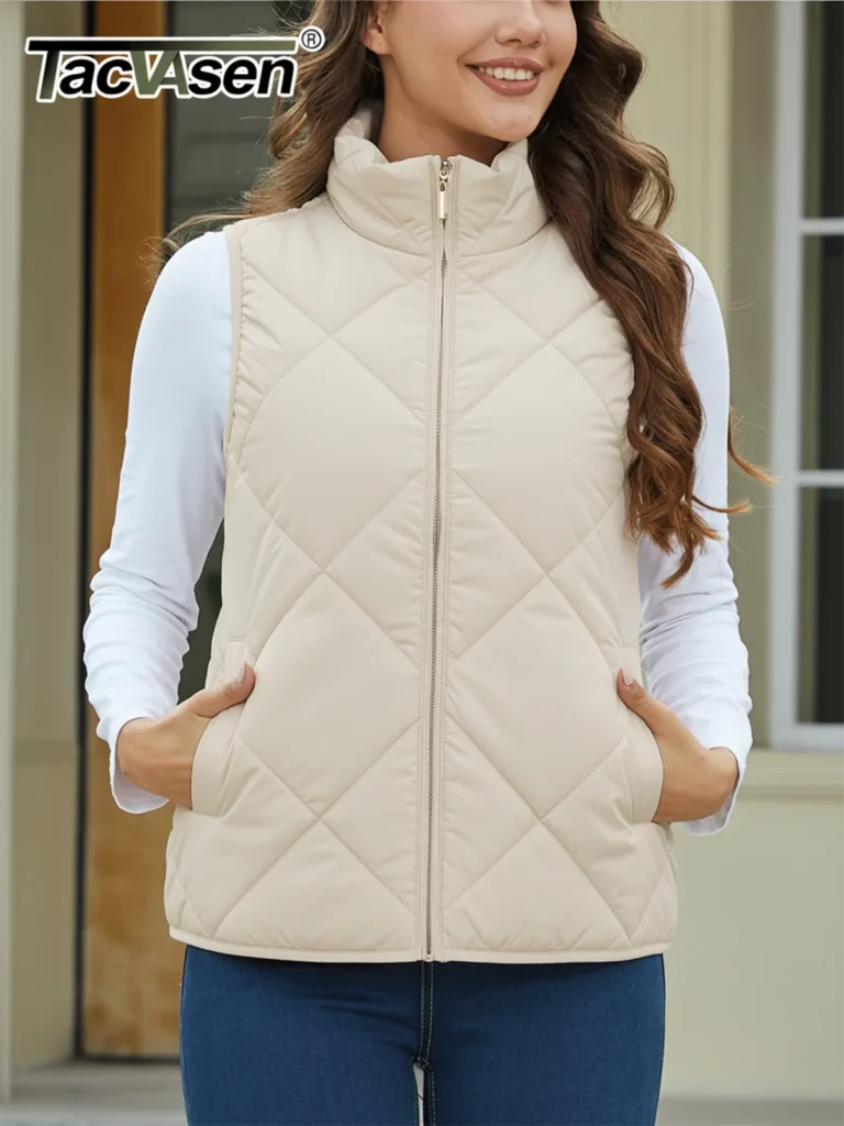 TACVASEN Women's Quilted Puffer Vest