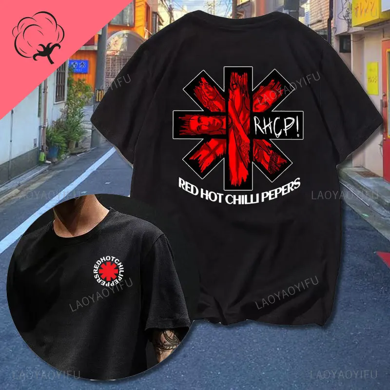 New Red Hot Chili 100%cotton T Shirt Amazing Tees Men Women Clothes Peppers Tour Double-sided Short Sleeve Casual Male T-shirt - Image 15