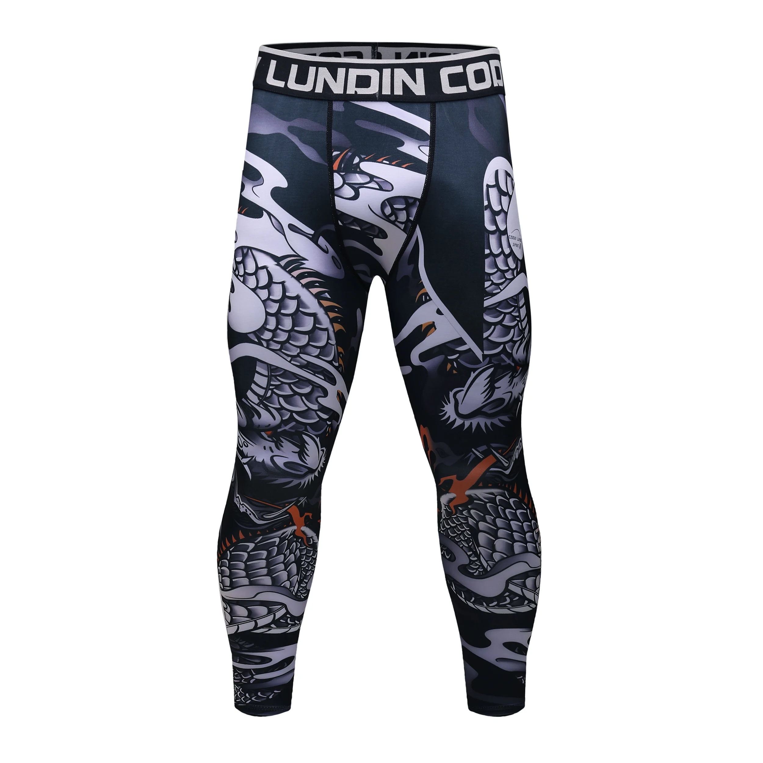 Men's BJJ Spats Leggings - Moisture Wicking Polyester - Image 8