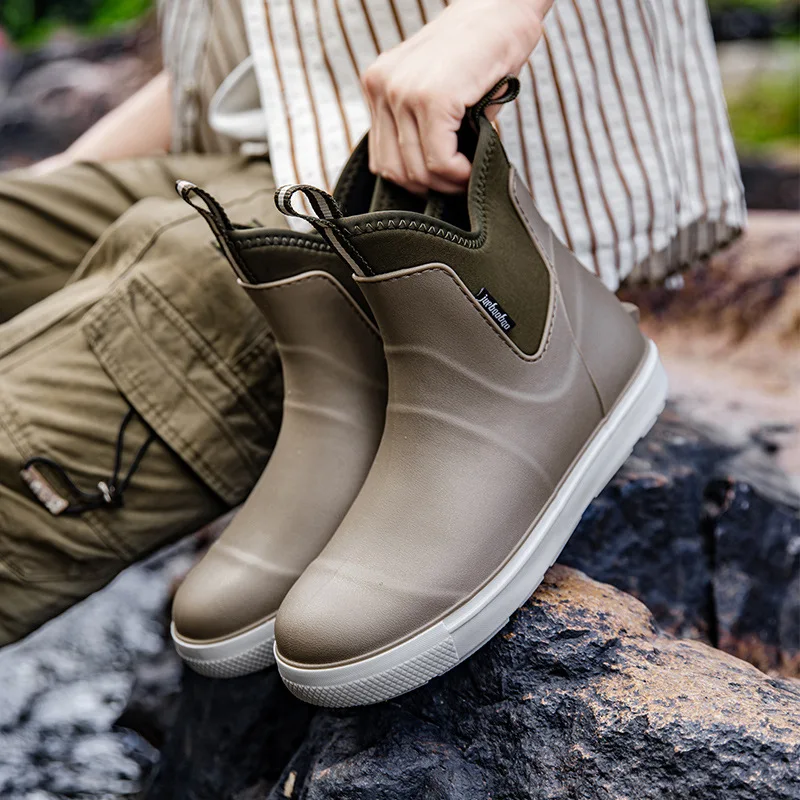 Men's PVC Slip-On Rain Boots – Waterproof, Anti‑Slip Rubber Outsole - Image 8
