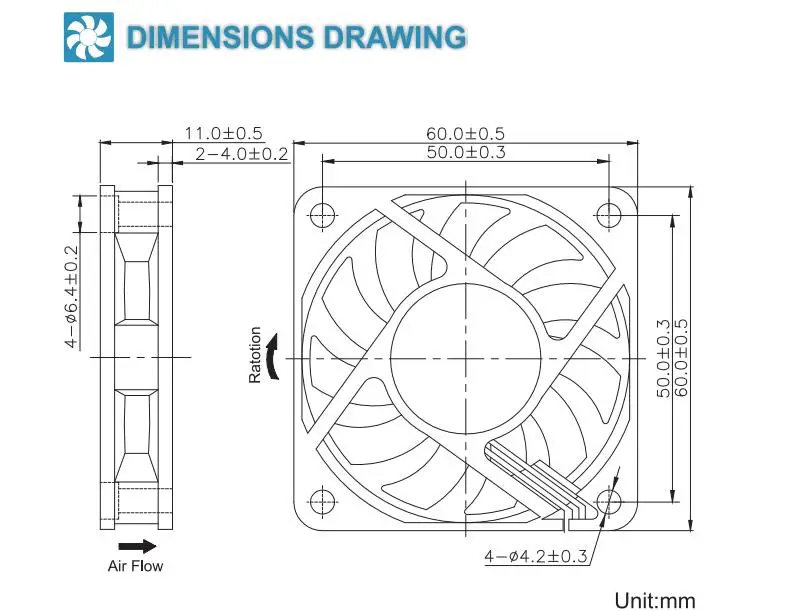 2pcs 60mm cooling fan 12V 24V Brushless 2PIN 3PIN DC Cooler Fan 60x60x10mm 6010 6cm 2.36inch For Computer PC CPU Case Cooling - Image 3