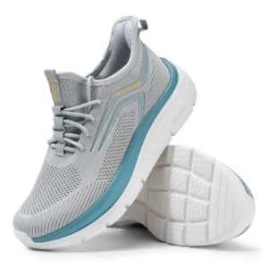FitVille Men's Air Mesh Running Shoes with Thick Rebound Sole, Wide Fit