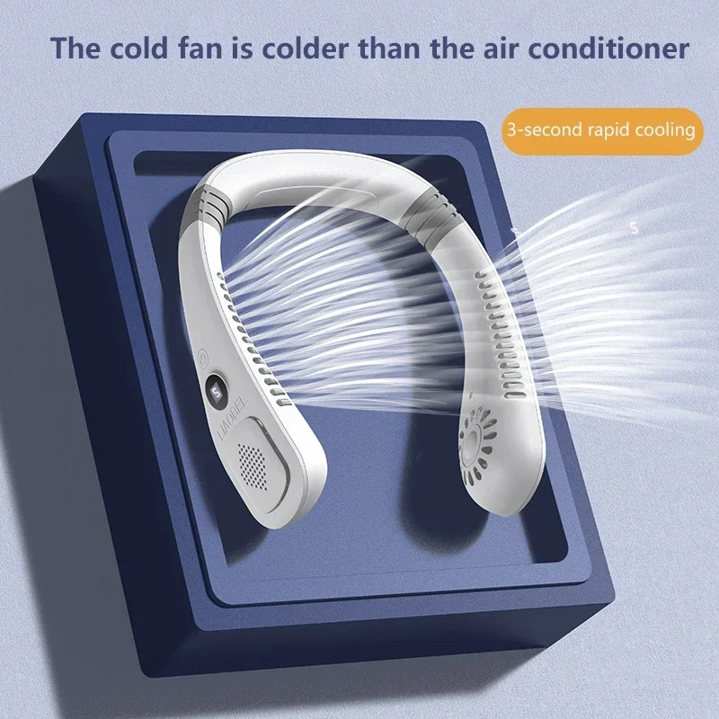 Lenovo Neck Bladeless Fan Mini Ultra Longlife Portablelazy Silent Fan Usb Charging Student Sports Office Multiple Home Scenarios - Image 2