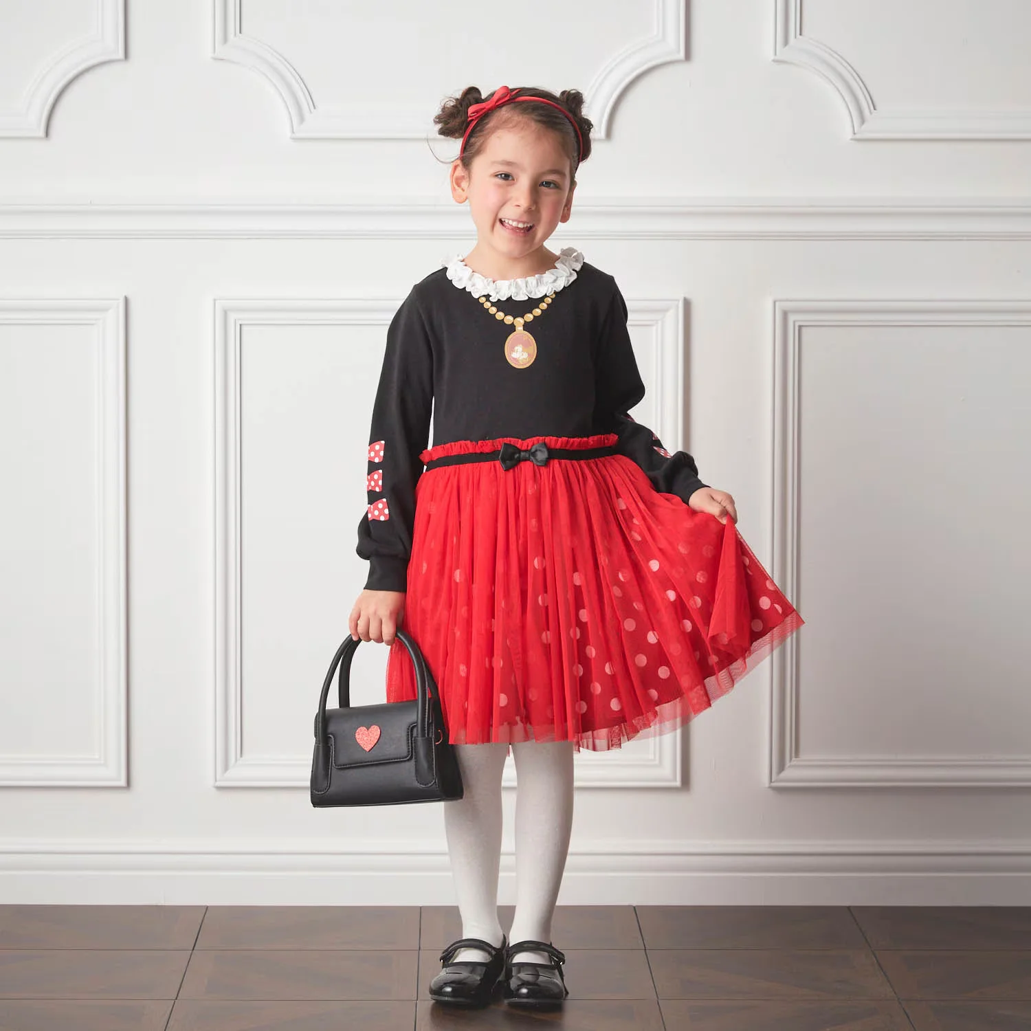 Cotton Princess Dress for Girls, Knee-Length, Floral Print