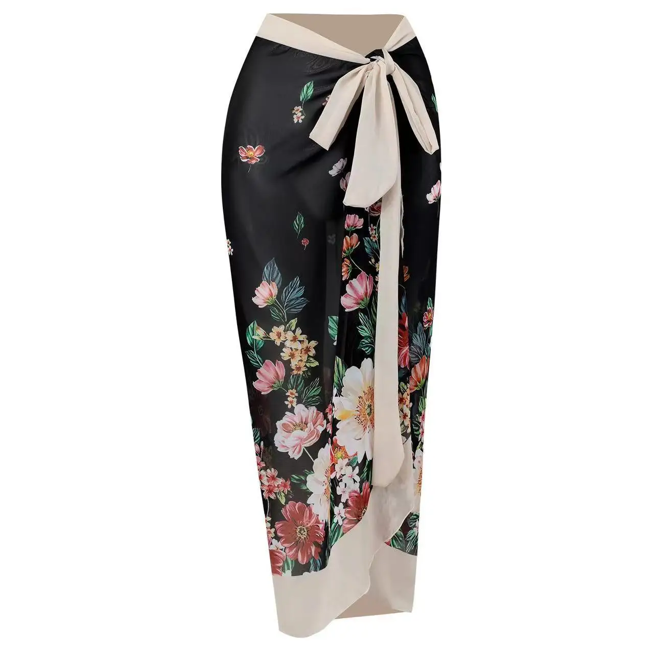 Women's Printed One-Piece Swimsuit with Skirt - view 22