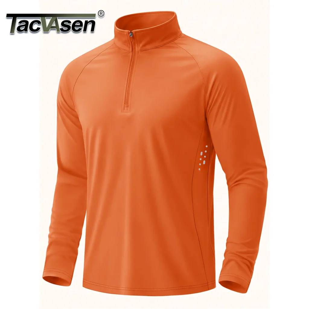 TACVASEN Men’s UPF 50+ Quarter Zip Pullover Shirt