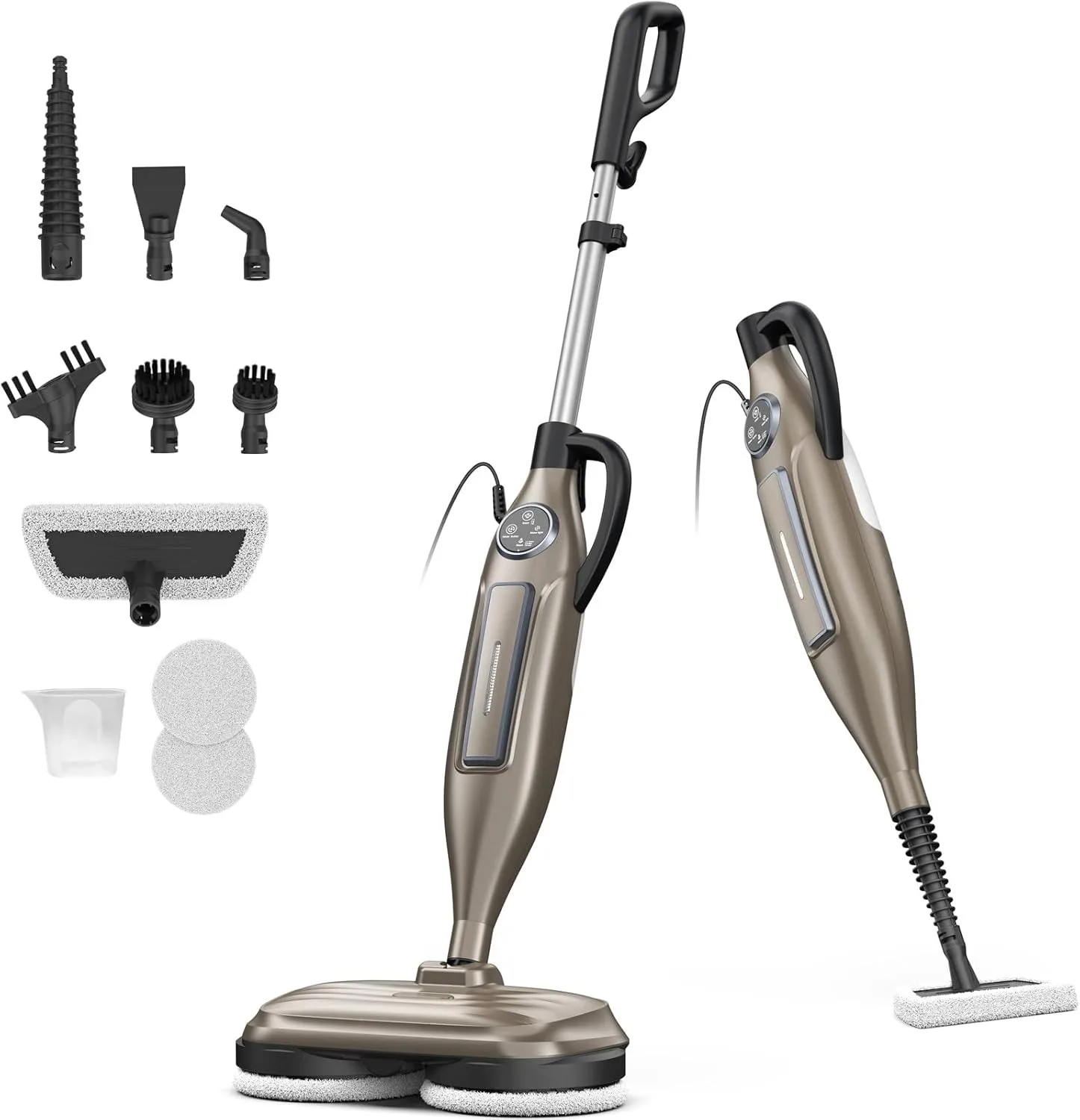 Vastorm VM6 1300W Steam Mop with Rotating Pads, LED Light, 330ml Tank - Image 10