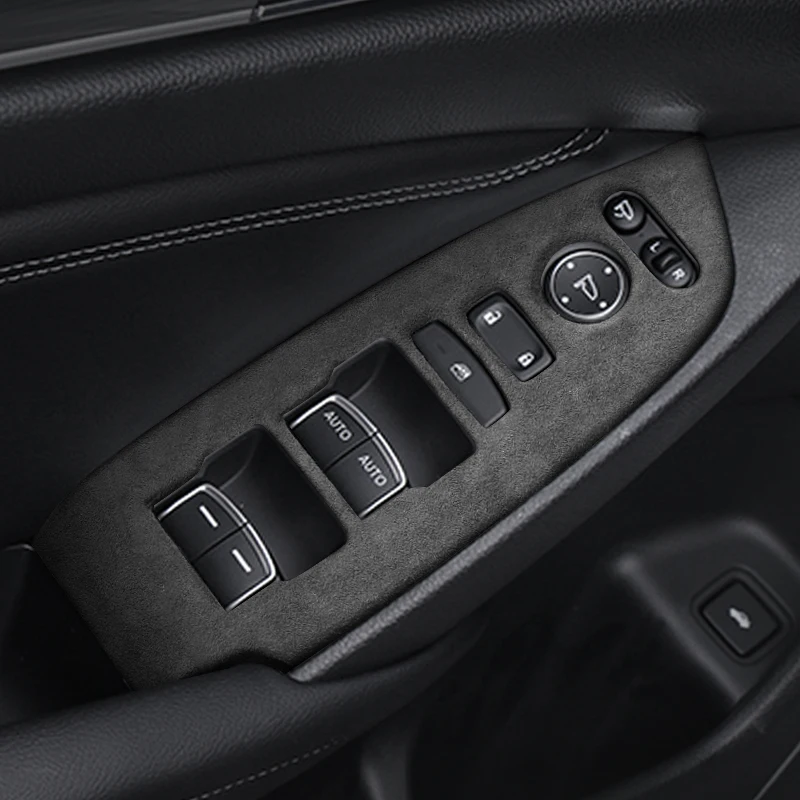 For Honda Accord 2018-2022 Alcantara Car Interior Strips, Center Trim, Gear Knob, Shifter Panel, Window Lift, Armrest Box Lid - Image 5