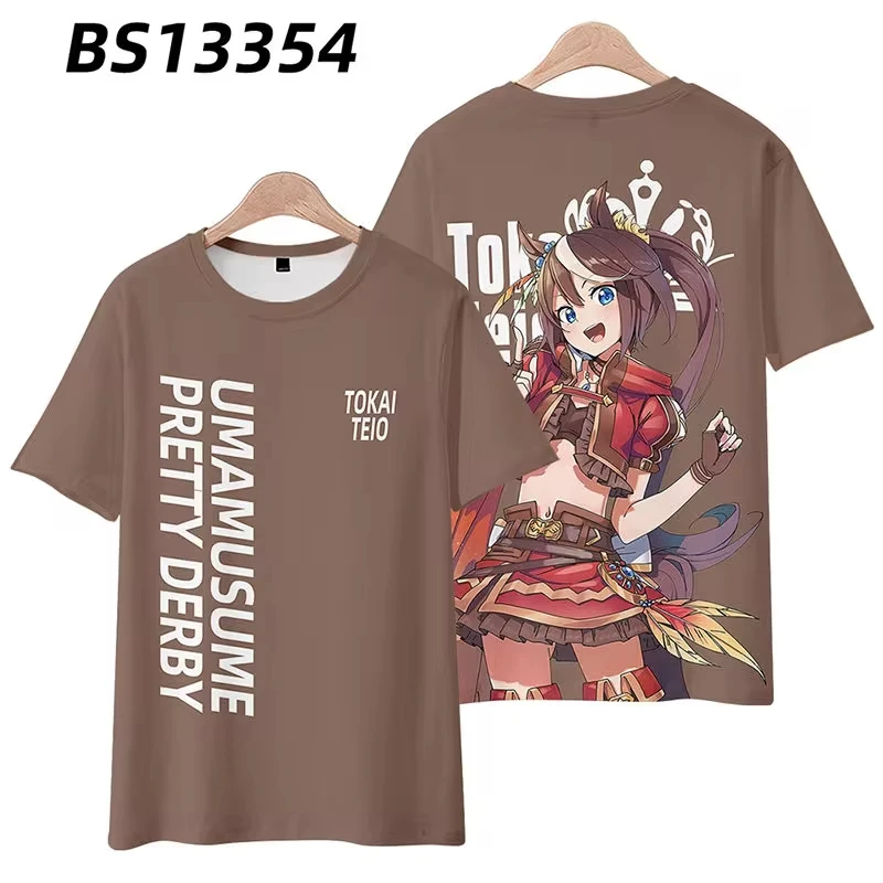 Anime Umamusume: Pretty Derby Cosplay T Shirt Women Men Summer O-neck Short Sleeve Funny Kids Tshirt Graphic Tees Shirts - Image 12