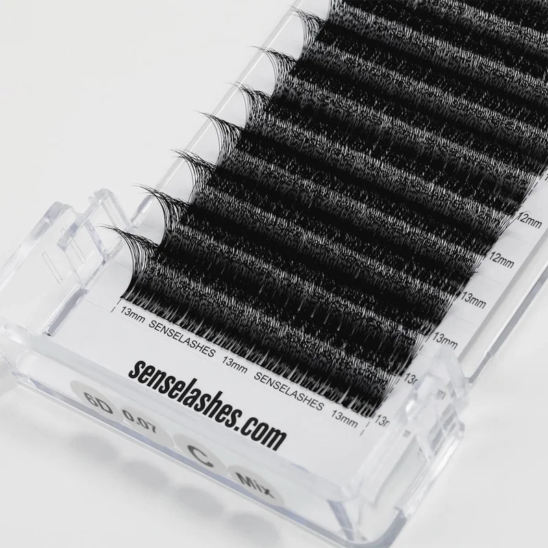 Sense Lashes Speedy Promade Fans 960 Ultra-Matte Black 5D/6D/8D - Image 4