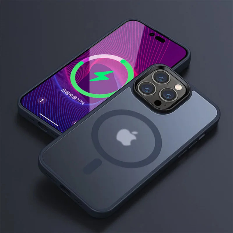 Translucent MagSafe Shockproof iPhone Case – PC+TPU (13‑17 Pro Max) - Image 10